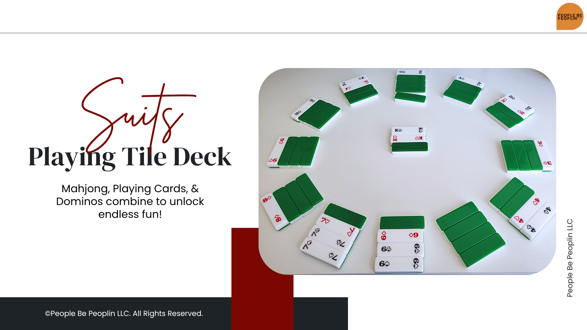 Suits Playing Tile Deck