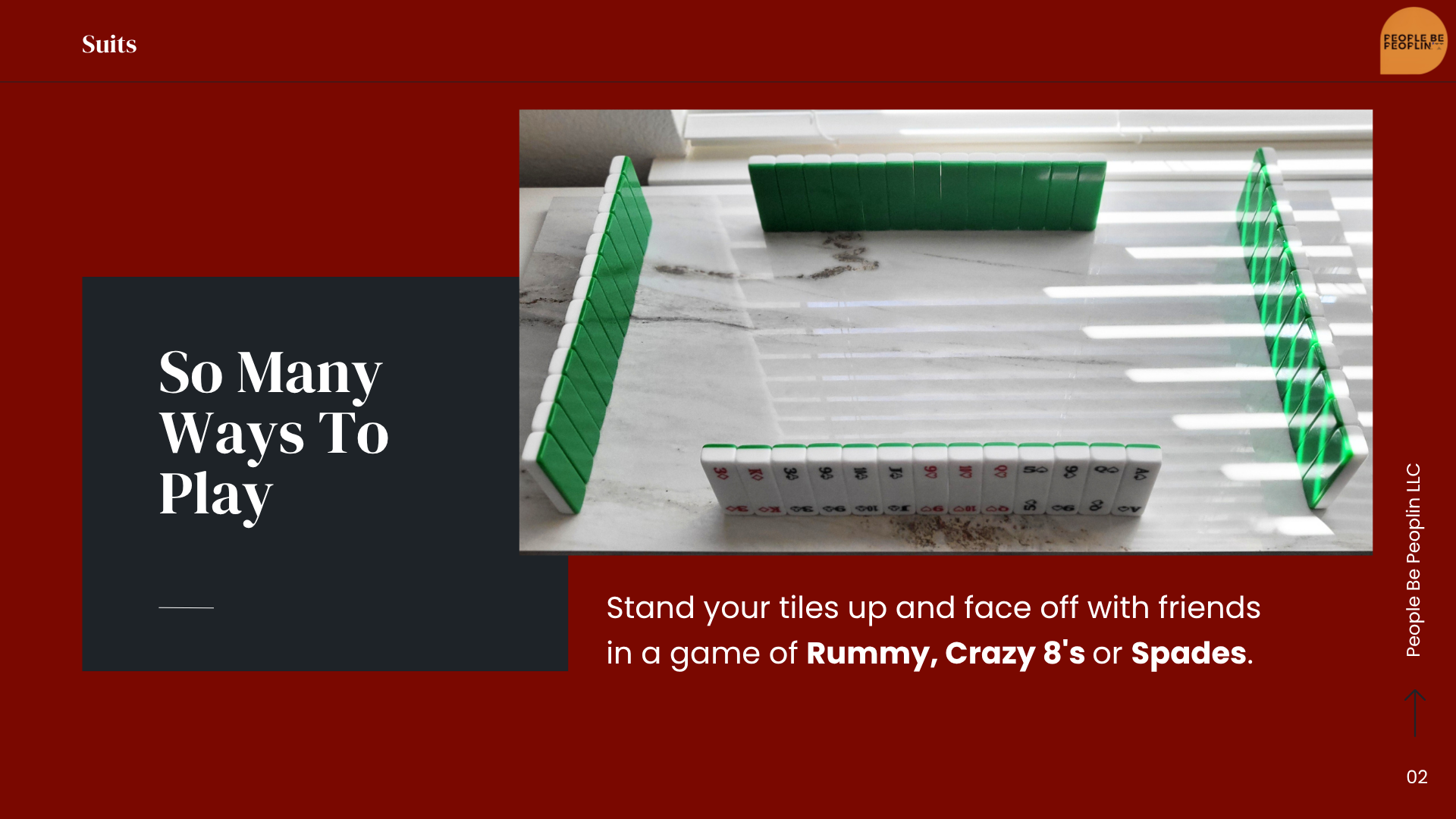 Suits Playing Tile Deck