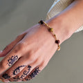 Gold & Brown Bracelet