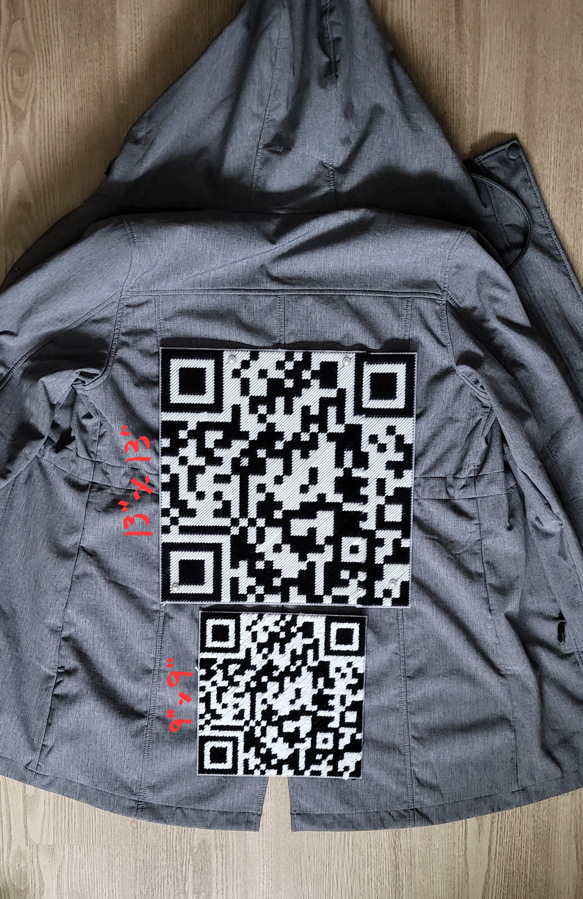 Hand-Stitched QR Code