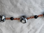 Black and White Anklet