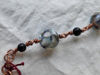 Black and White Anklet