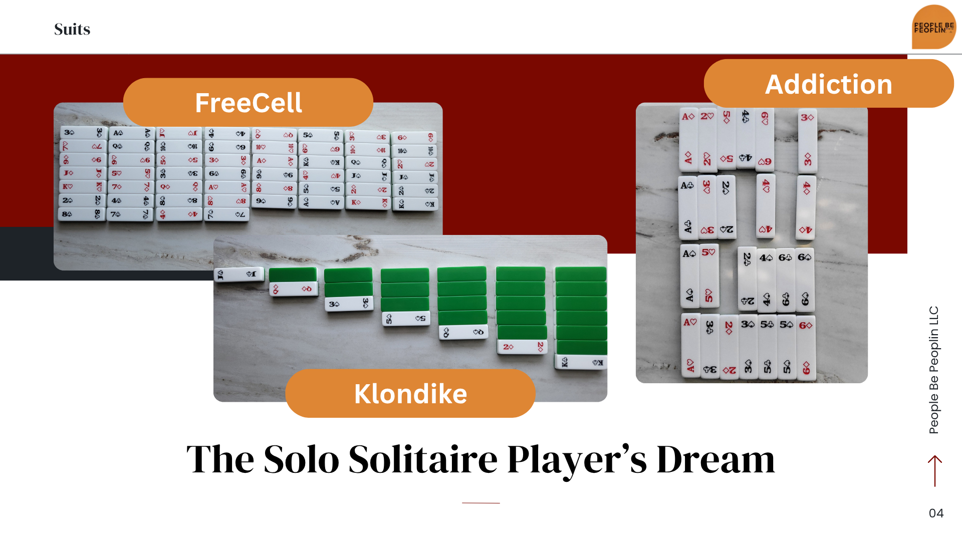 Suits Playing Tile Deck