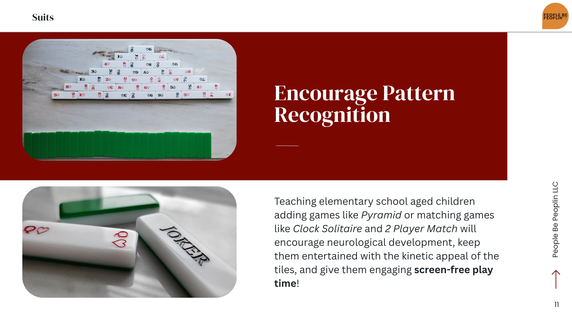 Suits Playing Tile Deck